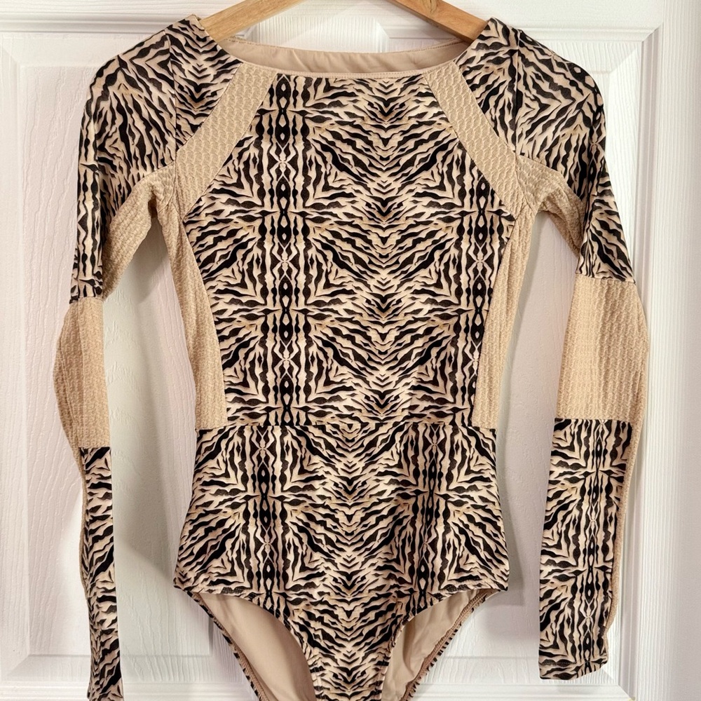 Tan Bodysuit Top for Versatile Style